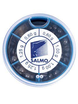 Грузило розрізне (набір) Salmo ДРОБИНКА KP 70г (2х0,6/2х1/2х1,25г) 1007-KP70 фото