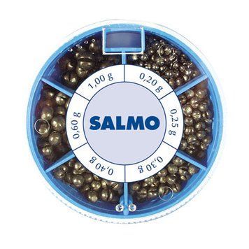 Набор грузил Salmo Дробинка ST 120г (0,2/0,25/0,3/0,4/0,6/1г) (1007-ST120) 1007-ST120 фото