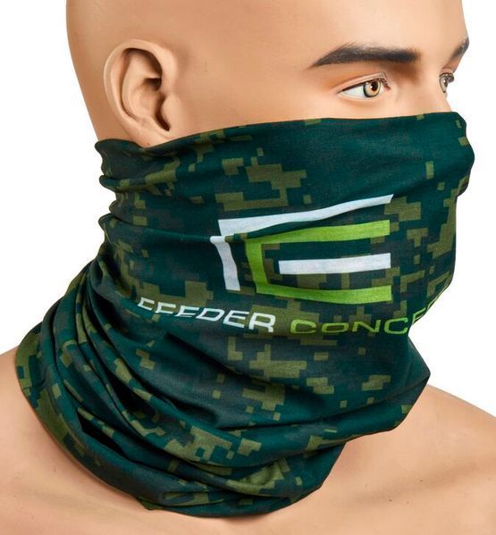 Бафф - захист обличчя/шиї/голови "FEEDER CONCEPT" CAMO GREEN (PL, камуфл.зелений) /18 AM-6518 фото