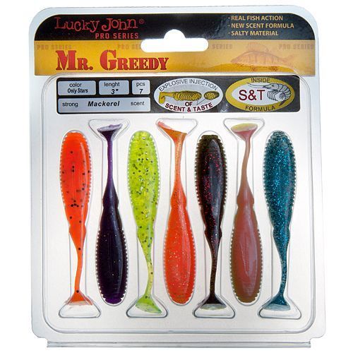 Силікон LJ Mister Greedy 3in / 75мм / 5шт 140115-MIX1 фото