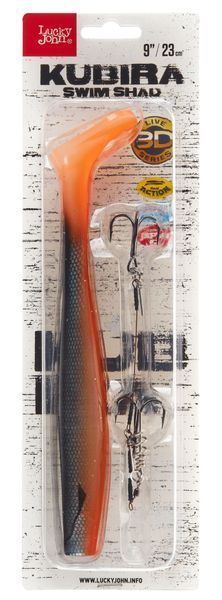 Виброхвост LJ 3D BBS Series KUBIRA SWIM SHAD 9,0in (22,86)/PG14 1шт.+Stinger L 140433SET-PG14 фото