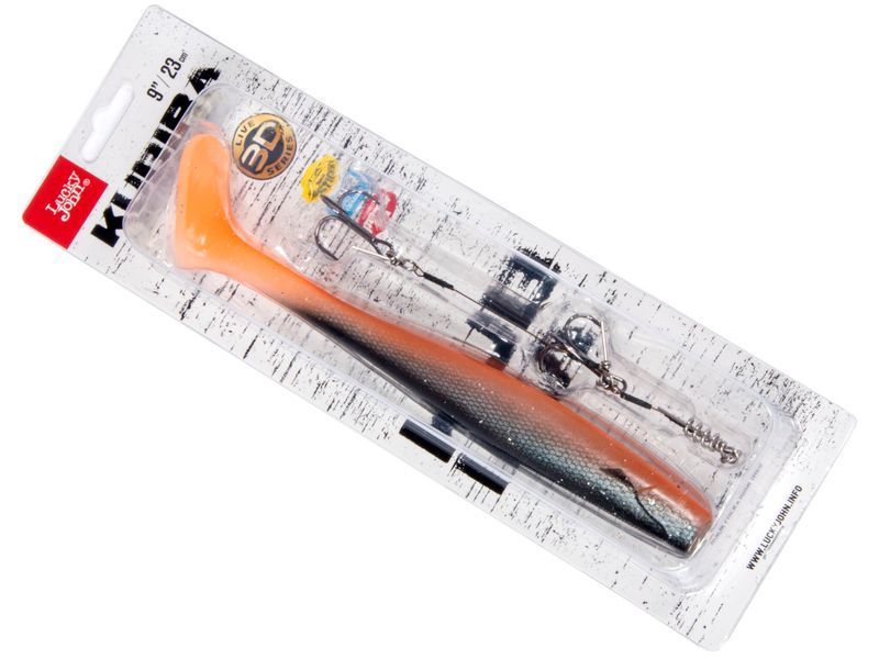 Виброхвост LJ 3D BBS Series KUBIRA SWIM SHAD 9,0in (22,86)/PG14 1шт.+Stinger L 140433SET-PG14 фото