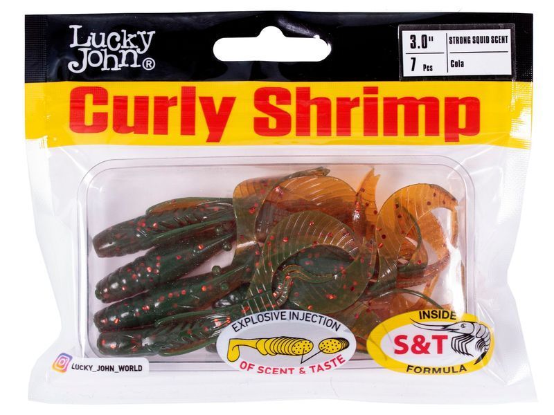 Твістер силікон. CURLY SHRIMP LJ Pro Series 3 "/ S63 *7 140216-S63 фото