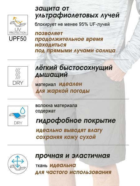 Шорты Norfin SUN PRO RELAX 01 р.S 141001-S фото