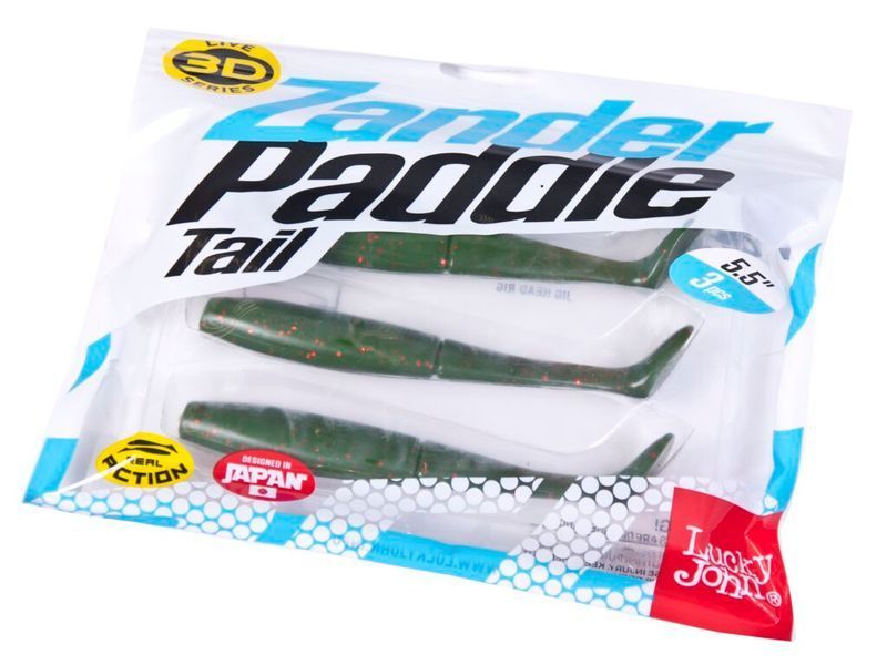 Віброхвіст LJ 3D Series Zander Paddle Tail 5.5" (14 см),3 шт. 140431-Z08 фото