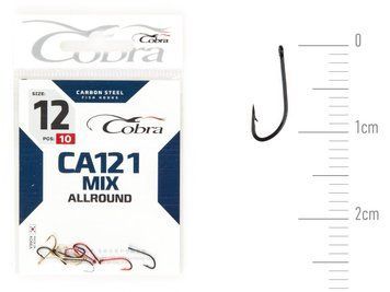 Крючки Cobra Allround MIX сер. CA121 разм. 012 10шт. CA121MIX-012 фото