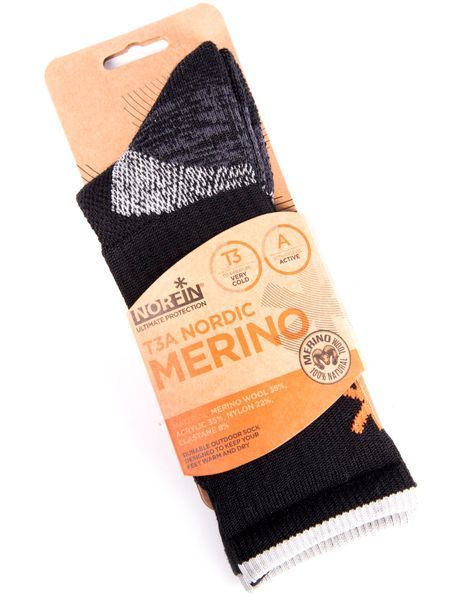Шкарпетки Norfin NORDIC MERINO LIGHT T3A (35% вовна, 35% акр., 22% нейл., 8% еласт.) р.M(39-41) 303902-02M фото