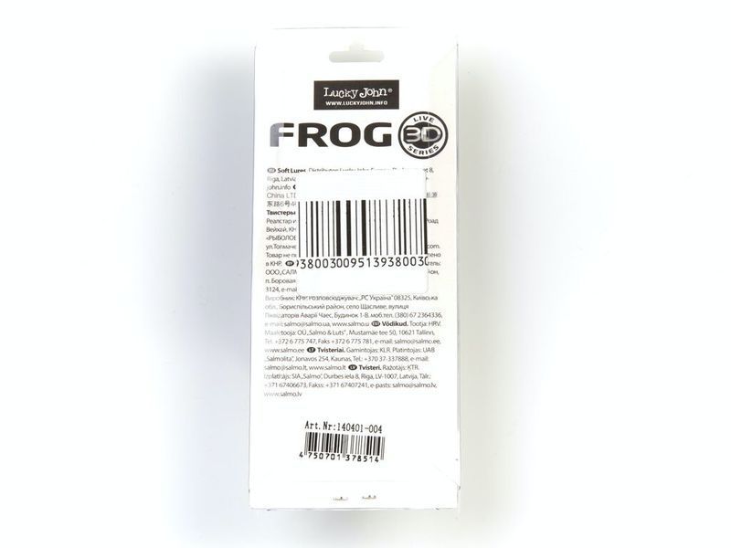 Приманка мягкая LJ 3D Series FROG 2.6in (06.50)/004 1шт. 140401-004 фото