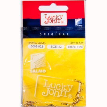 Вертлюжок LJ BARREL SWIVEL BRASS 022 10шт (5003-022) 5003-022 фото
