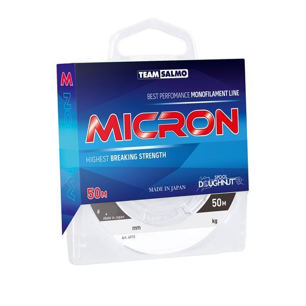 Жилка моно зимова Team Salmo MICRON 0,16 /0м (інд.уп/ *12) 4915-016 фото