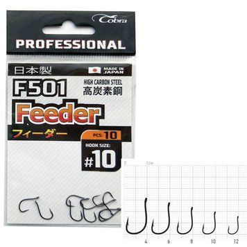 Крючки Cobra Pro FEEDER сер.F501 разм.006 10шт. F501-006 фото