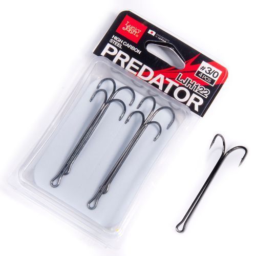 Гачки-двійники Lucky John PREDATOR сер. LJH122 розм.010 6шт. LJH122-010 фото