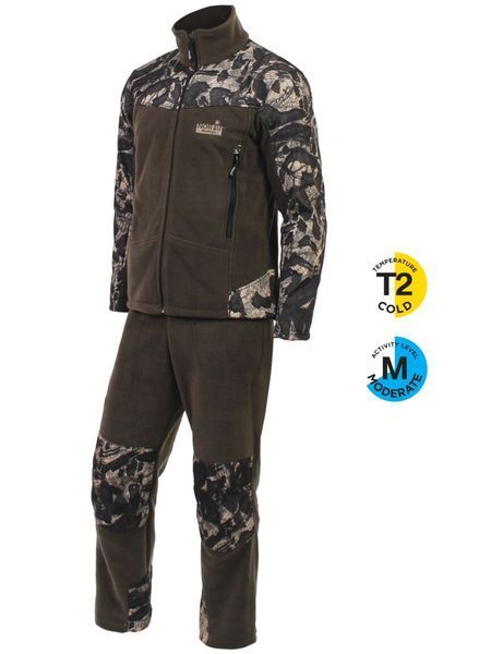 Костюм флис. Norfin BERINGS CAMO Green 01 р.S 370001-S фото
