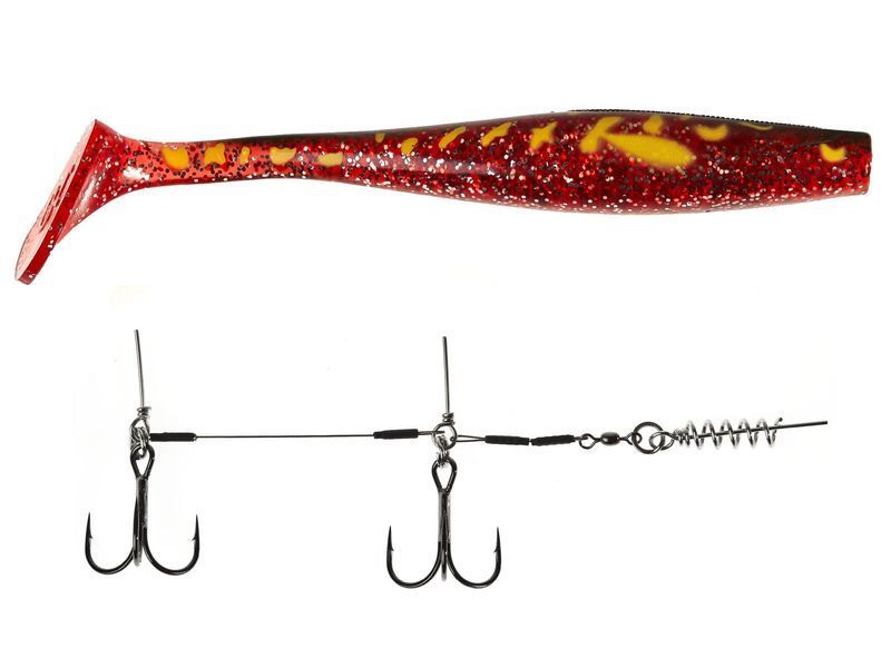 Віброхвіст LJ 3D Series GIANT KUBIRA SWIM SHAD 10,3in (26,00)/PG14 1шт.+Stinger XL 140434SET-PG14 фото
