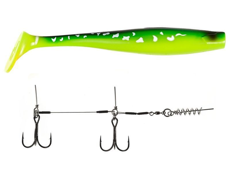 Віброхвіст LJ 3D Series GIANT KUBIRA SWIM SHAD 10,3in (26,00)/PG14 1шт.+Stinger XL 140434SET-PG14 фото