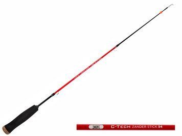Вудка зимова цілісна Lucky John C-TECH ZANDER STICK (графіт,мотовило,до 40г) 54см LJ121-01 фото