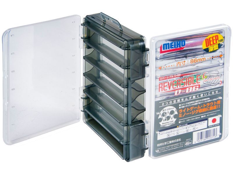 Коробка рыболов. двухсторон. Meiho REVERSIBLE D-86 140x104x32 REVERSIBLE-D86 фото