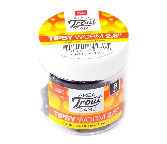 Слаги съедобные искусственные LJ Pro Series TIPSY WORM 2,3in (05.84)/T70 12шт. 140175-T70 фото