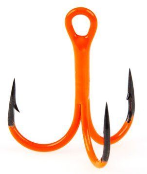 Крючки-тройники Lucky John Orange UV LJH201 разм.001 6 шт. LJ20101-001 фото