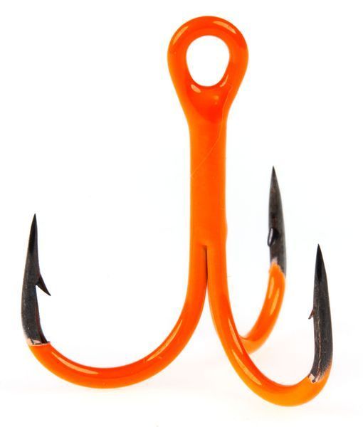 Крючки-тройники Lucky John Orange UV LJH201 разм.K01 5 шт. LJ20101-K010 фото