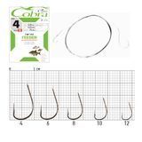 Гачки з повідцем Cobra FEEDER 70cm, 0,18mm, разм.6, 10шт. CNF100-006 фото