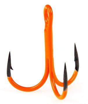 Гачки-трійники Lucky John Orange UV LJH201 розм.K01 5 шт. LJ20101-K020 фото