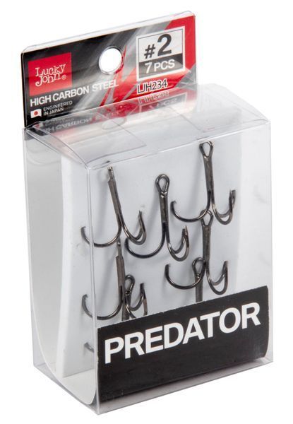 Гачки-трійники Lucky John PREDATOR сер. LJH234 розм.002 7 шт. LJH234-002 фото