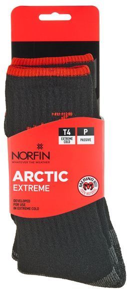 Шкарпетки Norfin T4P ARCTIC MERINO EXTREME CREW (75% вовна, 20% Ny, 5% эласт.) р.M(39-41) 304747-02M фото