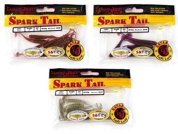 Набор Виброхвосты съедоб. искусст. LJ Pro Series Spark Tail 2,0in (05,00) s166-S08-S13-S14 фото