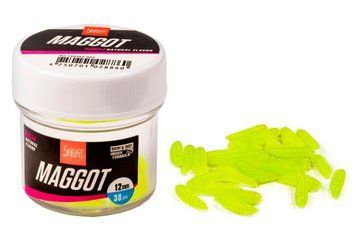 Опариш силіконовий зелений Lucky John Maggot GREEN 12mm * 30 140202-003 фото