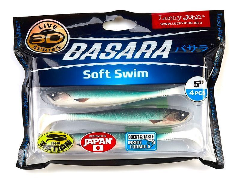 Віброхвіст силікон. BASARA SOFT SWIM 3D LJ Pro Series 5 "/ PG08 *4 140404-PG08 фото