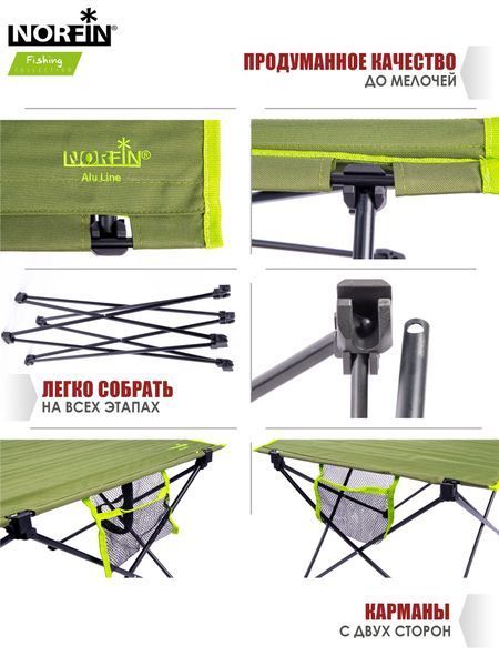 Стіл склад. Norfin LUOMA COMPACT 57Х44х37см / NF NF-20311 фото