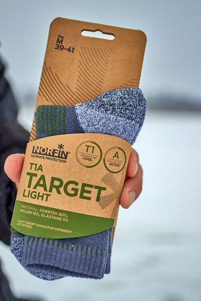 Шкарпетки Norfin TARGET LIGHT T1A (80% Sorbtek,15% нейлон,5% еласт.) р.M(39-41) 303751-02M фото