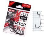 Крючки офсетные Lucky John PREDATOR сер. LJH340 разм.K01/0 8шт. LJH340-K010 фото