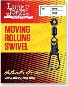 Застібка+вертлюг поплавч. LJ MOVING ROLING SWIVEL (MH) 00S / *10 5055-00S фото