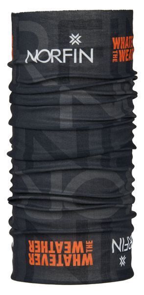 Бафф - захист обличчя/шиї/голови "NORFIN BANDANA" GREY (PL,сірий / чорний) / AM-6523 AM-6523 фото