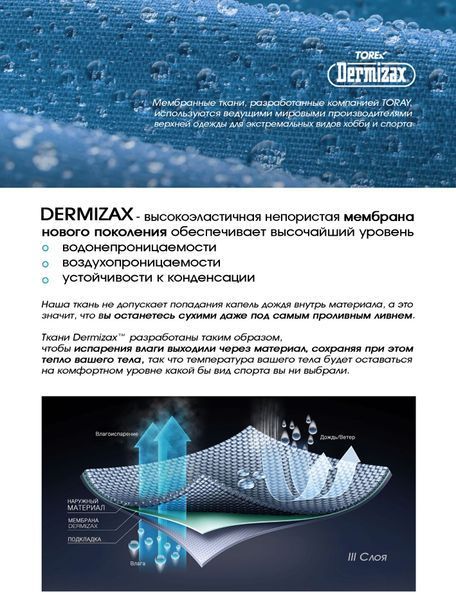 Куртка демісезон. мембран. Norfin TORRENT PRO (мебр.Toray Dermizax) 20000мм / M 525002-M фото