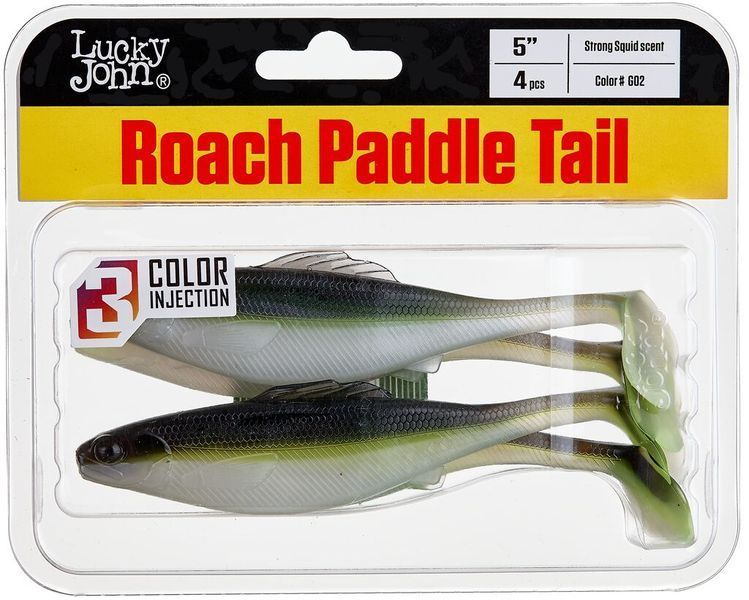 Віброхвіст Lucky John Roach Paddle Tail 5in (12,7 см), 4 шт. 140181-G02 фото