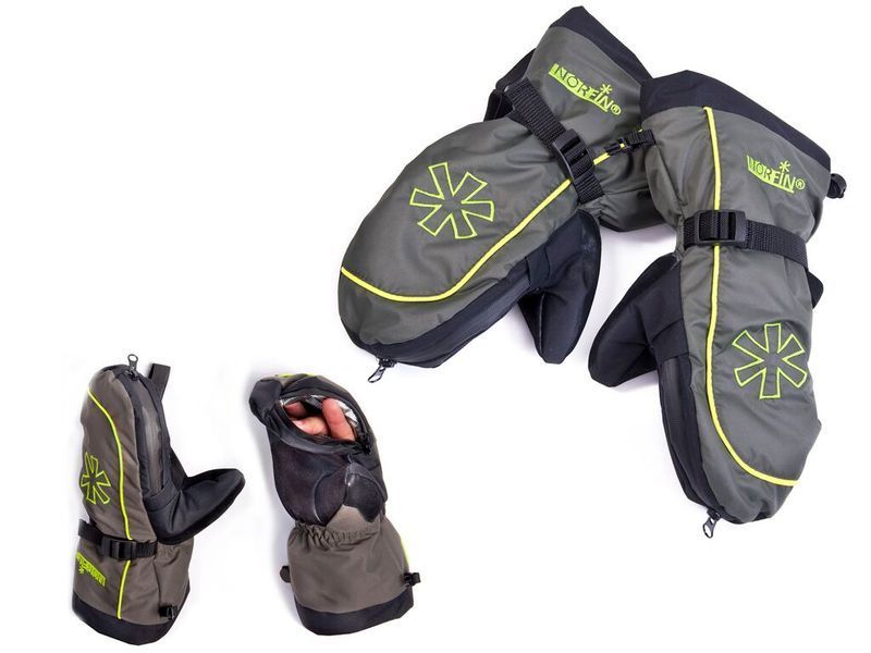 Варежки Norfin COMFORT ZIP GREEN р.L 703176-L фото