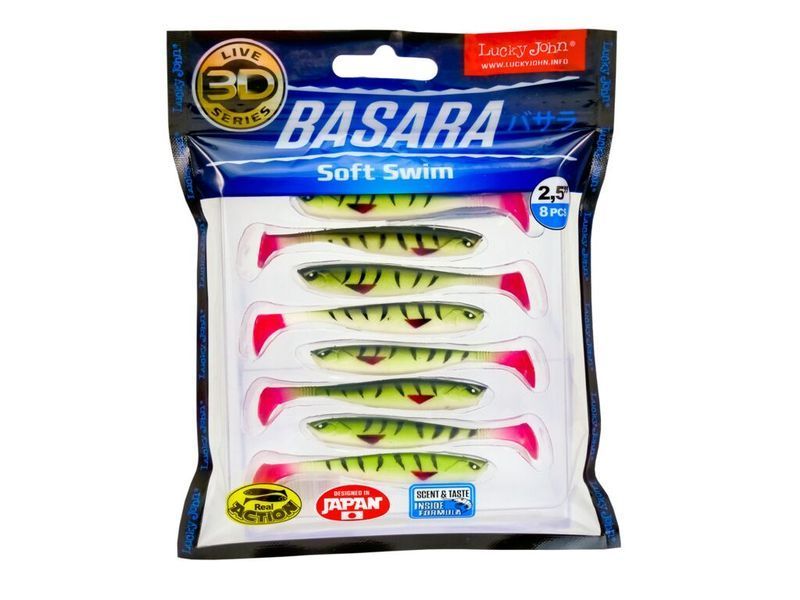 Виброхвосты LJ Pro Series 3D BASARA SOFT SWIM 06,35/PG11 8шт. 140402-PG11 фото