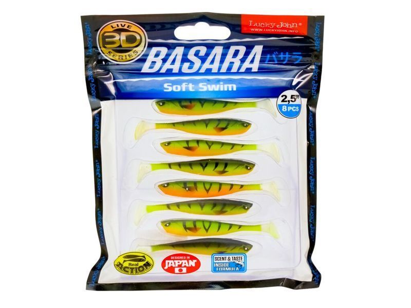Виброхвосты LJ Pro Series 3D BASARA SOFT SWIM 06,35/PG11 8шт. 140402-PG11 фото