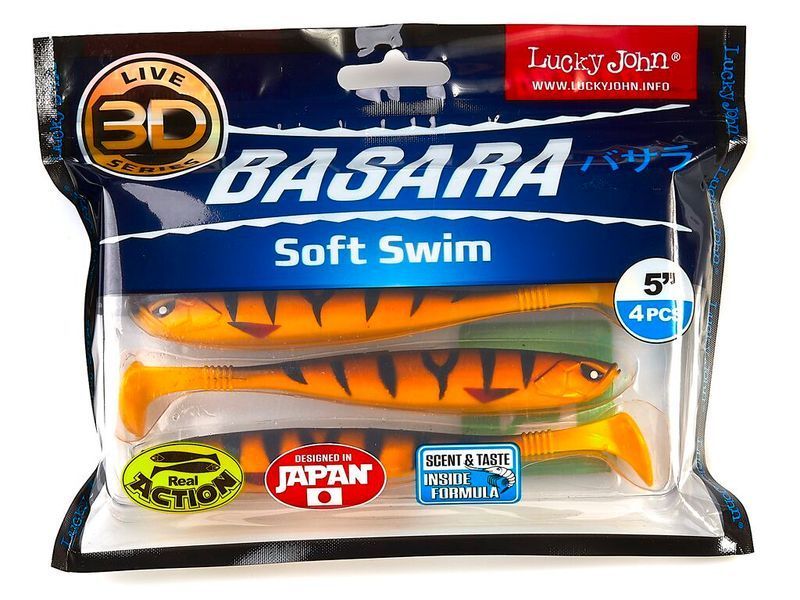 Виброхвосты LJ 3D Series BASARA SOFT SWIM 5.0in (12,70)/PG08 4шт. 140404-PG08 фото