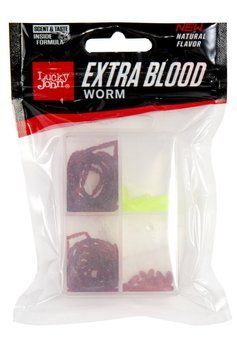 Штучний мотиль і опариш Lucky John Extra Blood Worm MIX2 140201-MIX2 фото