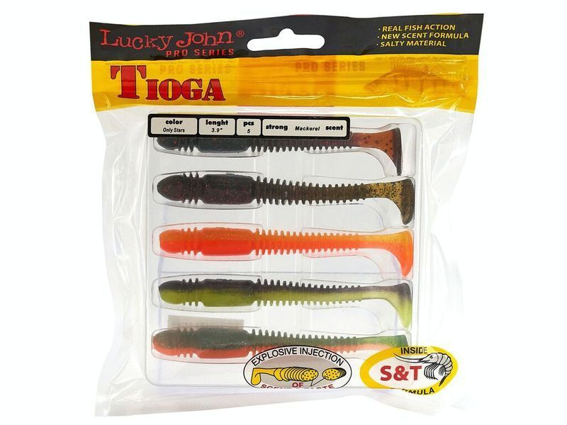 М'яка їстівна приманка LJ Pro Series Tioga 3.9 in (100 мм),5 шт. 140104-Z12 фото