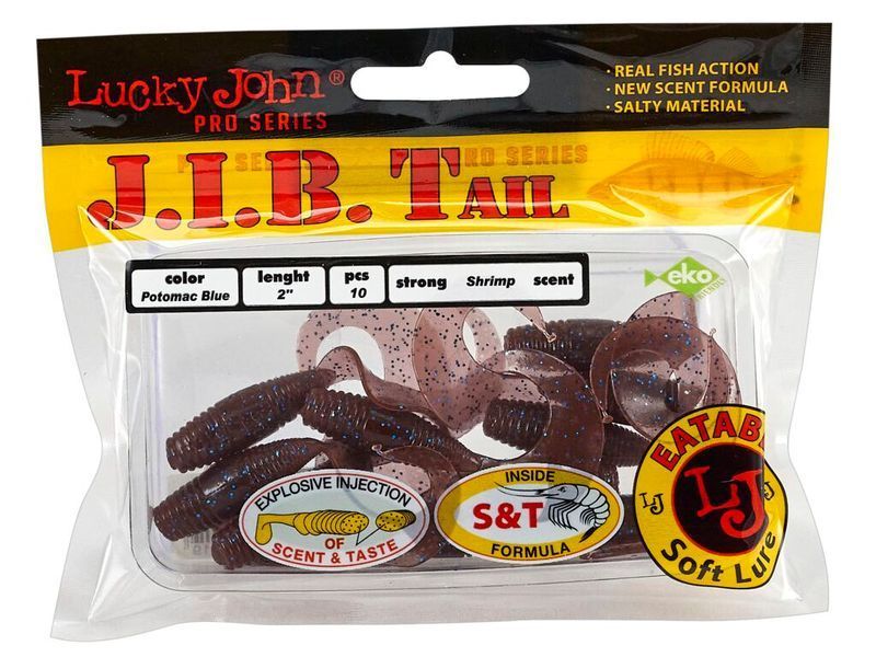 Твистеры съедобные LJ Pro Series J.I.B TAIL 2.0in (05.10)/S19 10шт. 140122-S19 фото