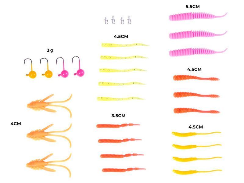 Комплект принад та оснастки Lucky John HUNGRY TROUT SET LJ013SET фото