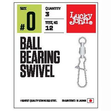 Вертлюги із застіб. та підш. LJ Pro Series BALL BEARING SWIVEL 006 3шт. LJP5102-002 фото