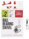 Вертлюги c застеж. и подш. LJ Pro Series BALL BEARING SWIVEL 006 3шт. LJP5102-002 фото 1