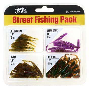 Набір силіконових приманок Lucky John Street Fishing Pack LJMG-006SET фото