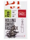 Вертлюги c застеж. LJ Pro Series ROLLING SWIVEL FASTLOCK 006 10шт. LJP5101-006 фото